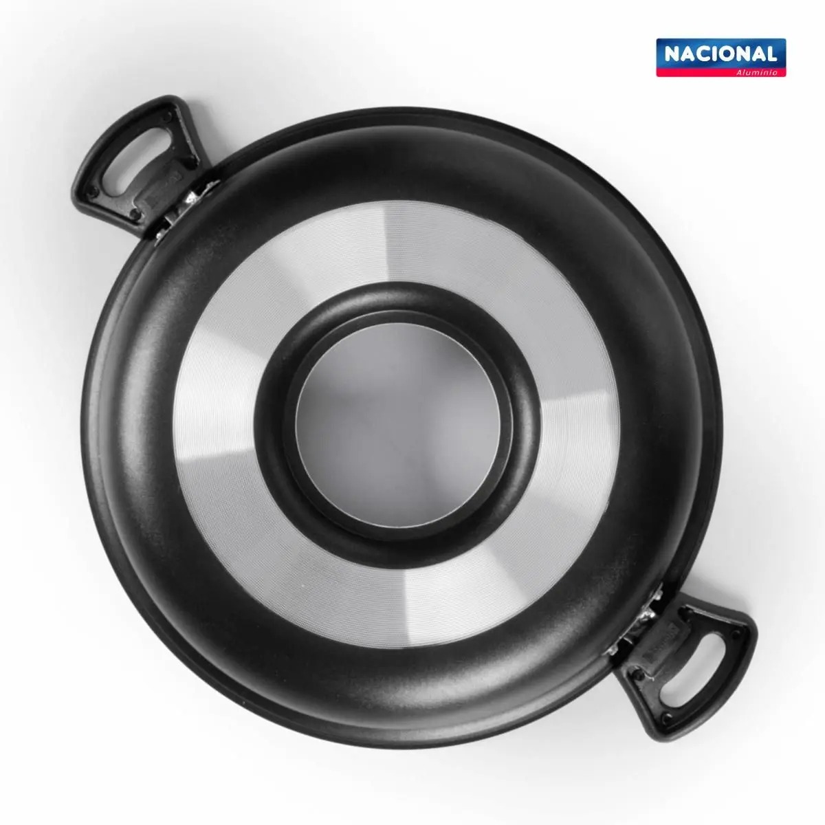 Pizza Grill e Churrasqueira Antiaderente 30cm Preto Nacional - Alumínio Nacional - Imagem 3