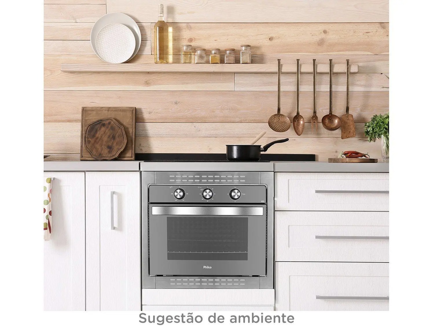 Forno de Embutir Elétrico Philco 46 Litros Timer Dourar Assar Grelhar 110/220V - Imagem 6