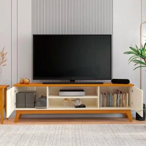 Rack para Tv até 75 Polegadas 2 Portas Itália 180cm - ViaNossa