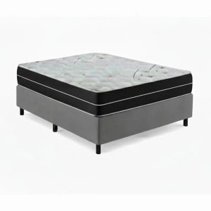 Cama Box Casal + Colchão Top Line Mola Bonnel Serra Negra 60x138x188