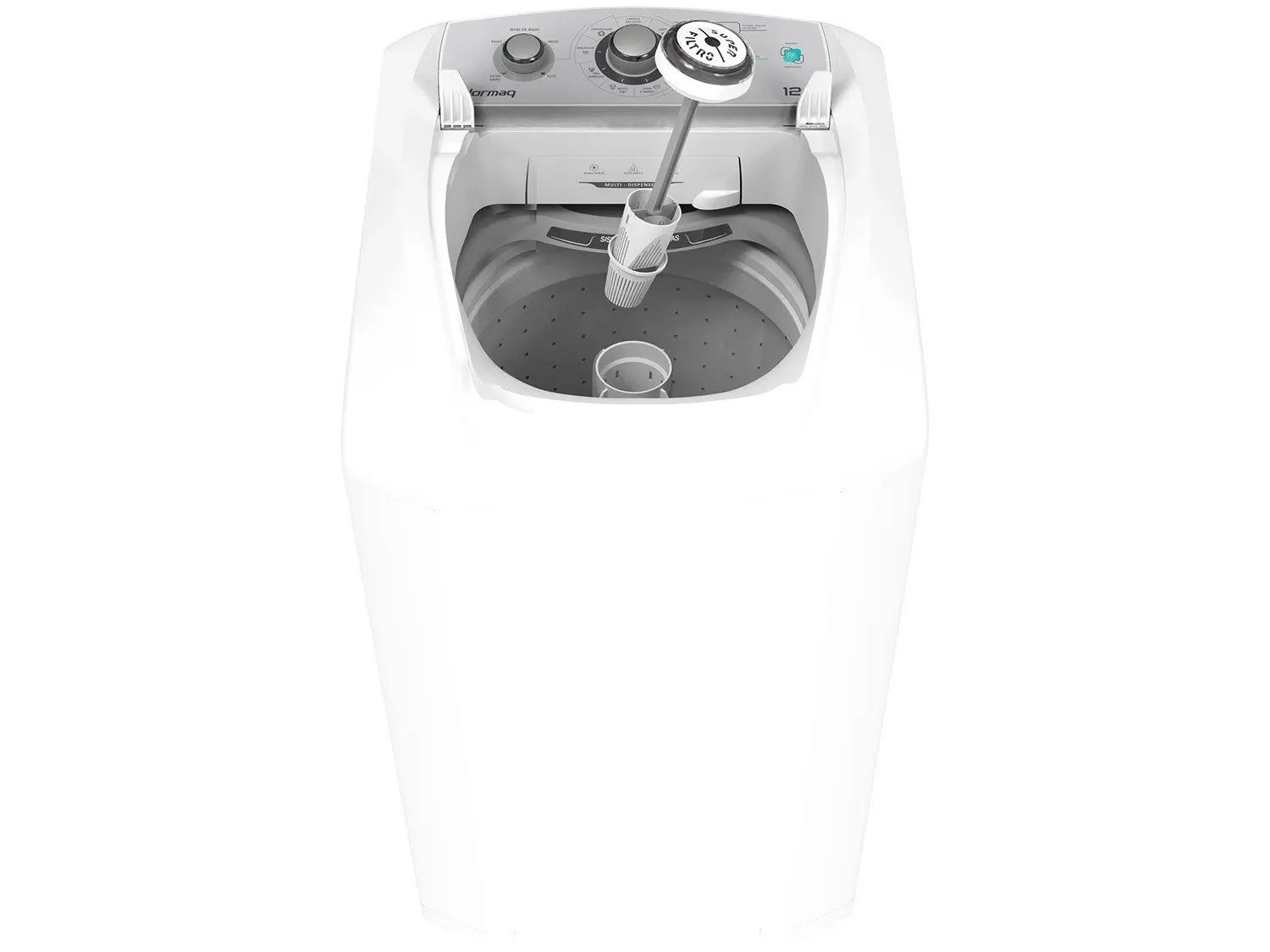 Maquina de Lavar Roupas Automatica 12KG Colormaq LCA12 Turbo Lavagem 110/220V - Imagem 5