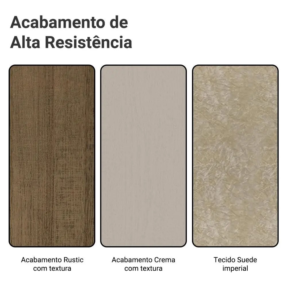 Conjunto Sala de Jantar Tampo de Vidro 4 Cadeiras Braga Madesa - Imagem 8