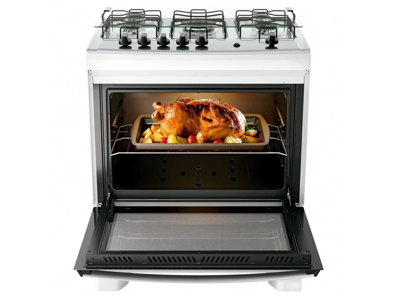 Fogão 5 Bocas Dako Com Mesa Inox Supreme Tripla Chama Bivolt 110/220V - Imagem 4