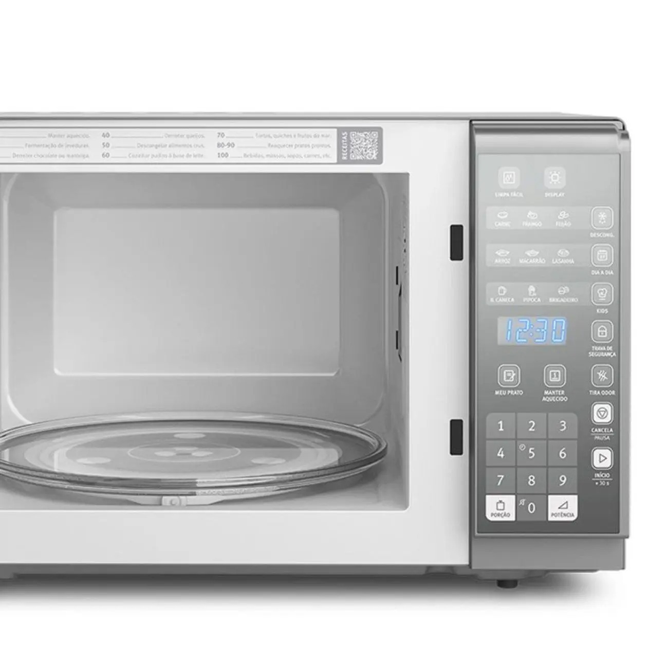 Micro-Ondas Electrolux Prata com Painel Integrado 31L (MI41S) 110/220V - Imagem 2