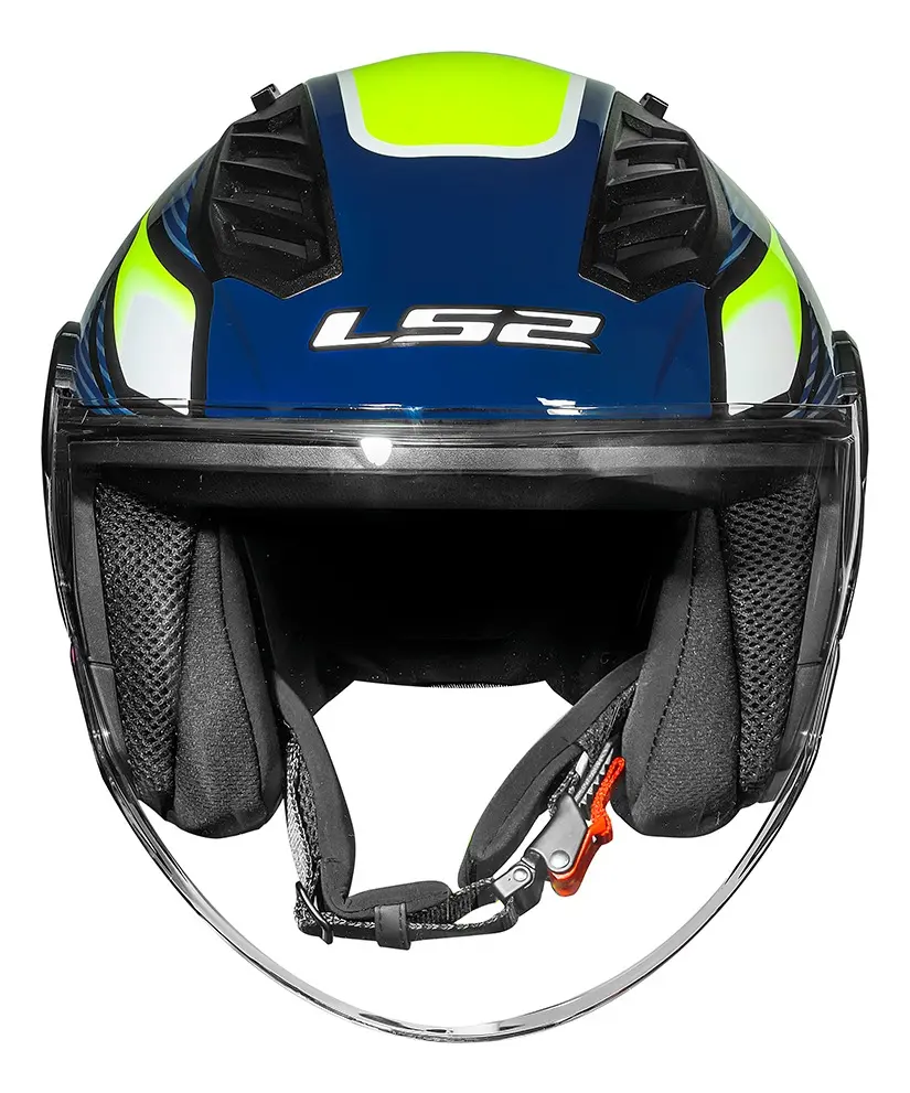 Capacete Ls2 Airflow Ii Sting Azul Tamanho Do Capacete 56,58,60 - Imagem 3